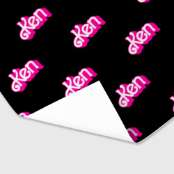 Бумага для упаковки 3D Логотип Кен - патерн - фото 2