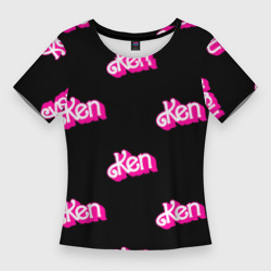 Женская футболка 3D Slim Логотип Кен - патерн