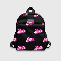Детский рюкзак 3D Логотип Кен - патерн