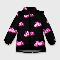 Зимняя куртка для девочек 3D Логотип Кен - патерн