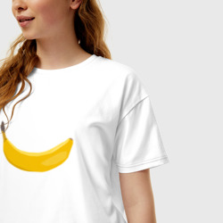 Женская футболка хлопок Oversize Банан forever - фото 2