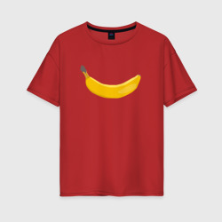 Женская футболка хлопок Oversize Банан forever
