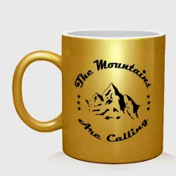 Кружка керамическая Горы зовут - The mountains are calling