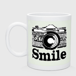 Кружка керамическая Smile camera