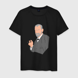 Зигмунд Фрейд портрет – Мужская футболка хлопок с принтом купить со скидкой в -20%