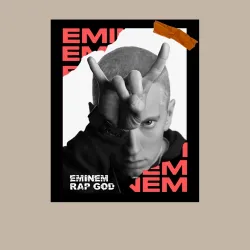 Мужской свитшот хлопок Rap god - фото 2