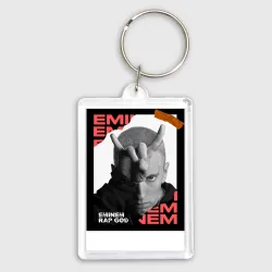 Брелок прямоугольный 35*50 Rap god
