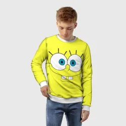 Детский свитшот 3D Губка Боб Улыбка - фото 2
