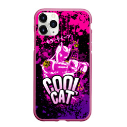 Чехол для iPhone 11 Pro Max матовый Jo Jo - Королева убийца cool cat