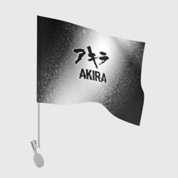 Флаг для автомобиля Akira glitch на светлом фоне