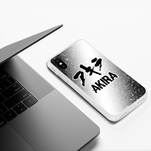 Чехол для iPhone XS Max матовый Akira glitch на светлом фоне - фото 5