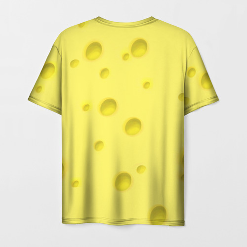Мужская футболка 3D с принтом Губка Боб Смайл, вид сзади #1