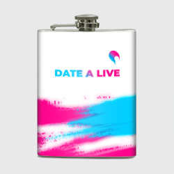 Фляга Date A Live neon gradient style: символ сверху