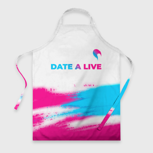 Фартук 3D Date A Live neon gradient style: символ сверху