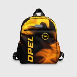 Детский рюкзак 3D Opel - gold gradient: надпись, символ