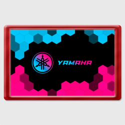 Магнит 45*70 Yamaha - neon gradient: надпись и символ