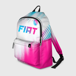 Рюкзак 3D Fiat neon gradient style: символ сверху