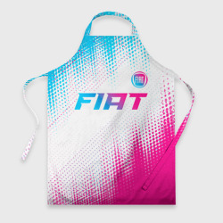 Фартук 3D Fiat neon gradient style: символ сверху