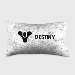 Подушка 3D антистресс Destiny glitch на светлом фоне: надпись и символ