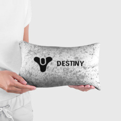 Подушка 3D антистресс Destiny glitch на светлом фоне: надпись и символ - фото 2