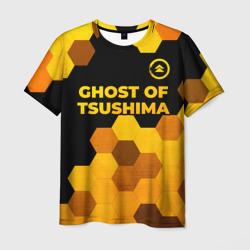 Ghost of Tsushima - gold gradient: символ сверху – Футболка с принтом купить со скидкой в -26%