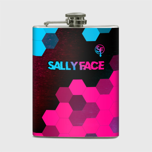 Фляга Sally Face - neon gradient: символ сверху