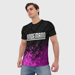 Мужская футболка 3D Lindemann rock Legends: символ сверху - фото 2