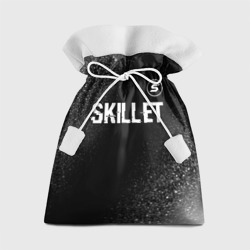 Подарочный 3D мешок Skillet glitch на темном фоне: символ сверху