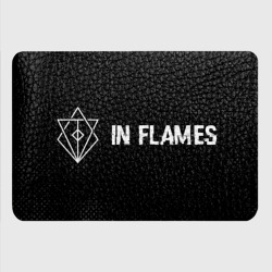 Картхолдер с принтом In Flames glitch на темном фоне: надпись и символ - фото 2