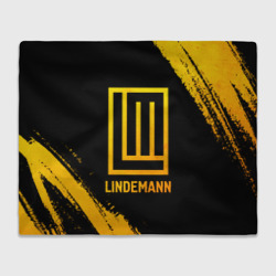 Плед 3D Lindemann - gold gradient