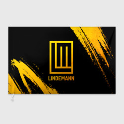 Флаг 3D Lindemann - gold gradient