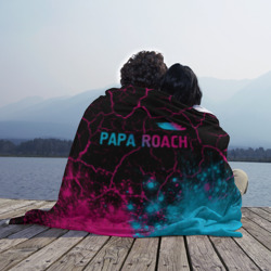 Плед 3D Papa Roach - neon gradient: символ сверху - фото 2