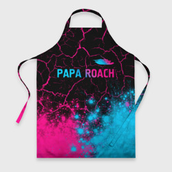 Фартук 3D Papa Roach - neon gradient: символ сверху