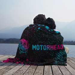 Плед 3D Motorhead - neon gradient: надпись и символ - фото 2