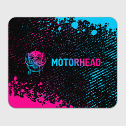 Прямоугольный коврик для мышки Motorhead - neon gradient: надпись и символ