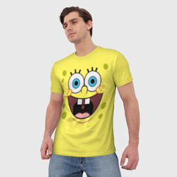 Мужская футболка 3D Губка Спанч Боб - фото 2