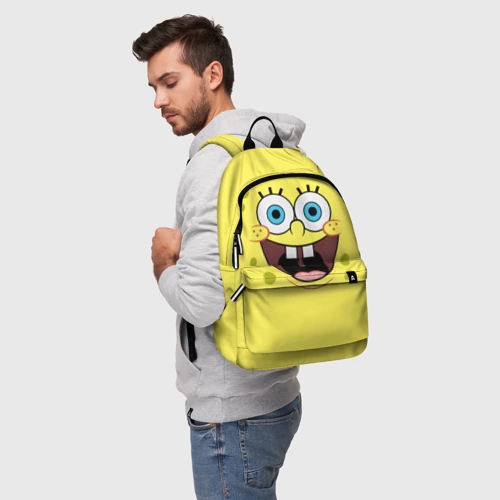 Рюкзак 3D с принтом Губка Спанч Боб, фото на моделе #1
