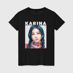 Женская футболка хлопок Karina Aespa