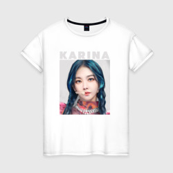 Karina Aespa – Женская футболка хлопок с принтом купить со скидкой в -20%