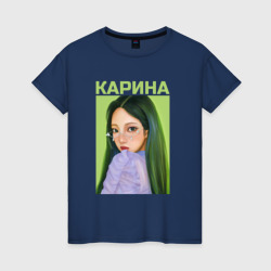 Женская футболка хлопок Карина Aespa