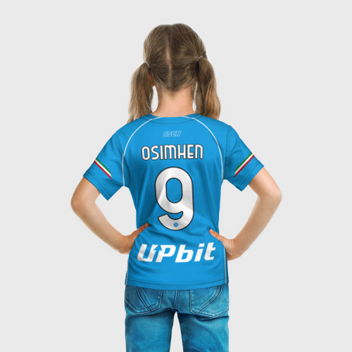 Детская футболка 3D Виктор Осимхен Наполи форма 23-24 домашняя, цвет 3D печать - фото 6