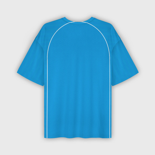 Мужская футболка oversize 3D ФК Наполи форма 23-24 домашняя, цвет 3D печать - фото 2