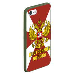 Чехол для iPhone 5/5S матовый Внутренние Войска - герб - фото 2