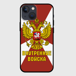 Чехол для iPhone 13 mini Внутренние Войска - герб