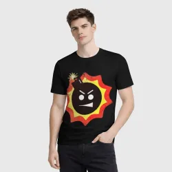 Мужская футболка 3D Serious Sam logo - фото 2