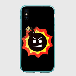 Чехол для iPhone XS Max матовый Serious Sam logo