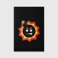 Обложка для паспорта матовая кожа Serious Sam logo