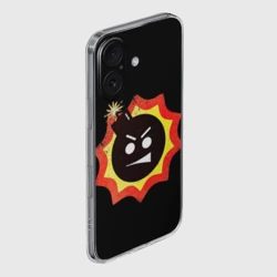 Чехол для iPhone 16 силиконовый с защитой камеры Serious Sam logo - фото 2