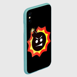Чехол для iPhone XS Max матовый Serious Sam logo - фото 2