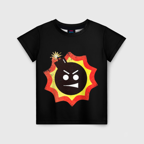Детская футболка с принтом Serious Sam logo, вид спереди №1